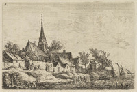 TvB G 3346
<br/>
Dorp met kerk aan het water
<br/>
<em>Waterloo, Anthonie, (1609-1690)</em>